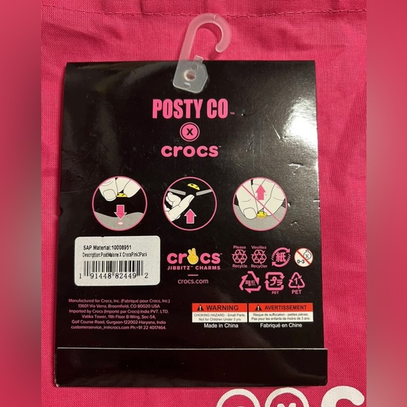 Post Malone X Crocs Jibbitz Brand New - Picture 2 of 2